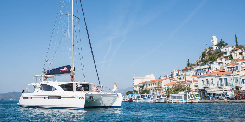 Sailing Catamaran in Greece